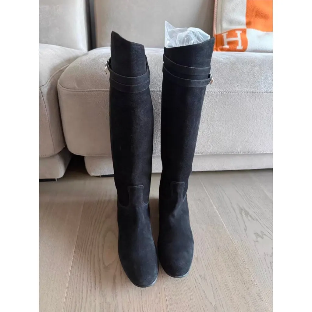 Hermes Suede Boots MultiColor Suede Very good - Box View