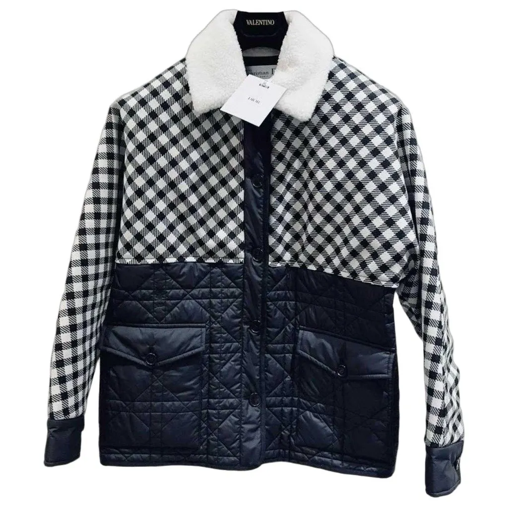 Dior Wool Leather Jacket MultiColor Wool Never worn - Front View