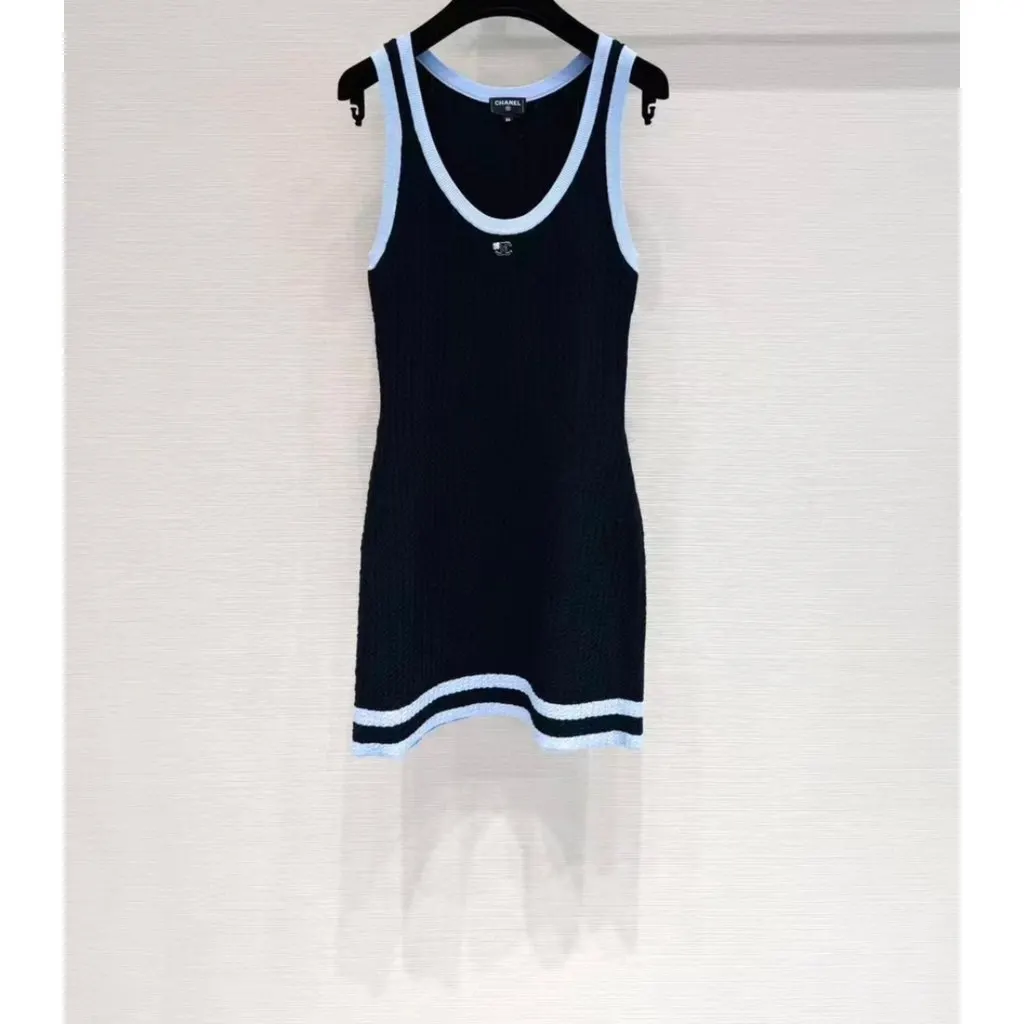 Chanel Cotton Dress MultiColor Cotton Very good - Back View