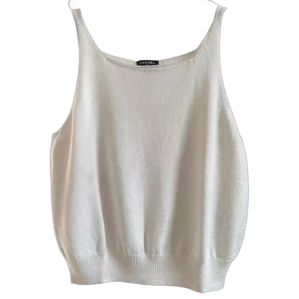 Chanel Cotton Top MultiColor Cotton Very good - Front View