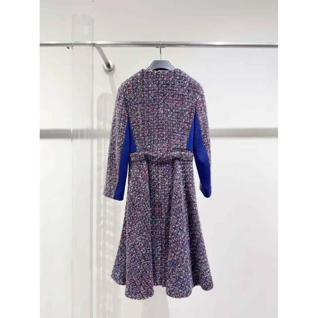 Dior Purple Wool Coat Purple Wool Very good - Back View