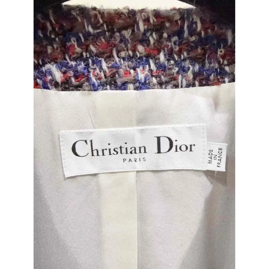 Dior Purple Wool Coat Purple Wool Very good - Box View