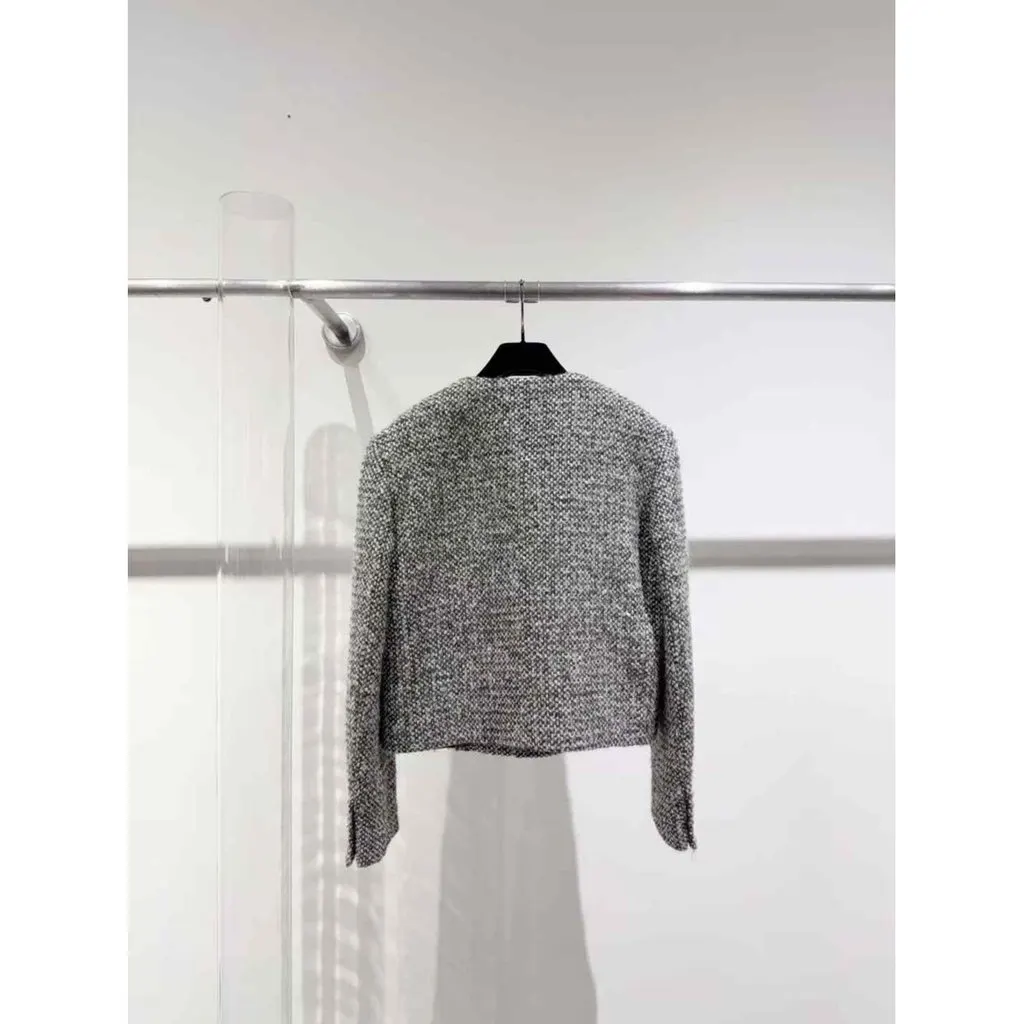 Celine Khaki Wool Jacket Khaki Wool Very good - Model View