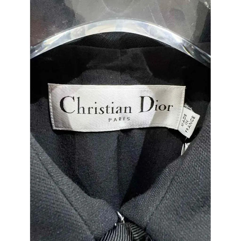 Dior Black Wool Jacket Black Wool Never worn - Inside View