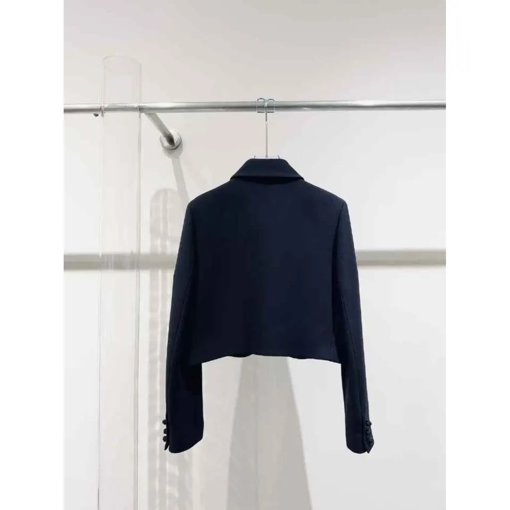 Dior Black Wool Jacket Black Wool Never worn - Model View