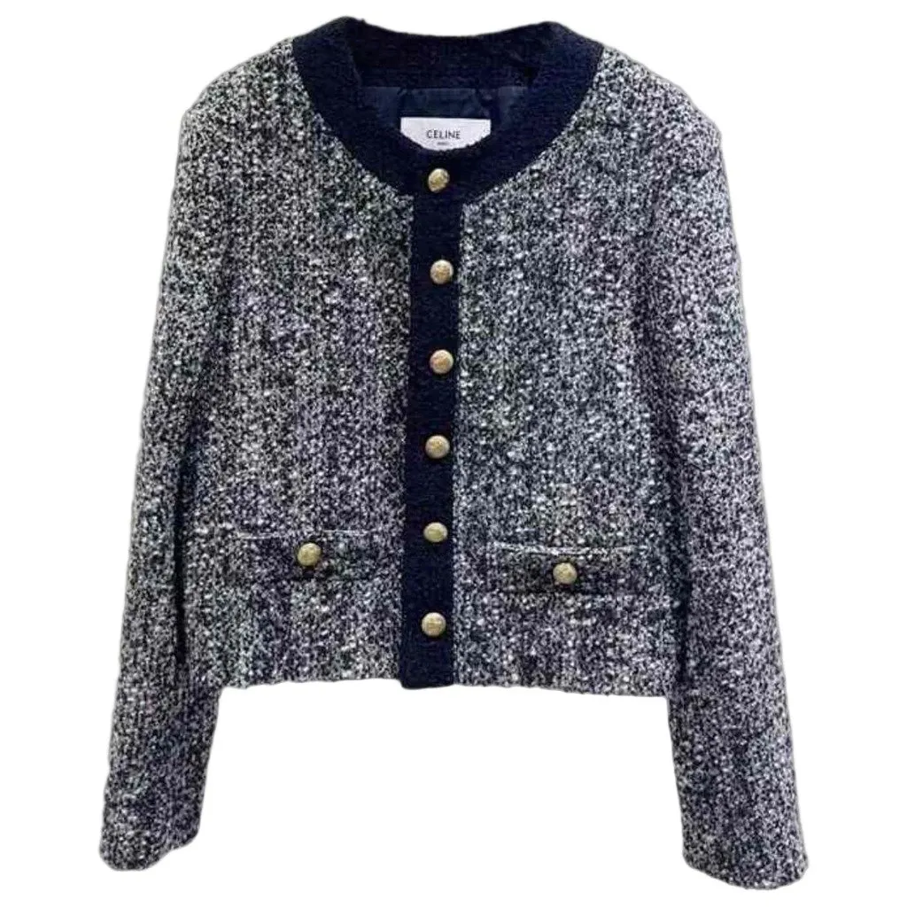 Celine Wool Jacket MultiColor Wool Very good - Front View