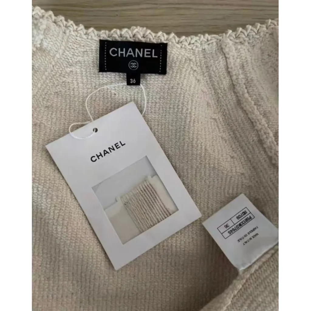 Chanel Cotton Dress MultiColor Cotton Never worn, with tag - Inside View