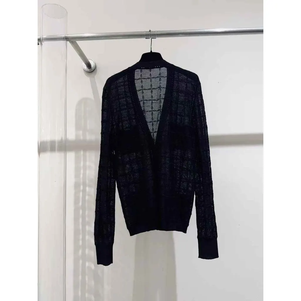 Chanel Black Cotton Knitwear Black Cotton Very good - Back View