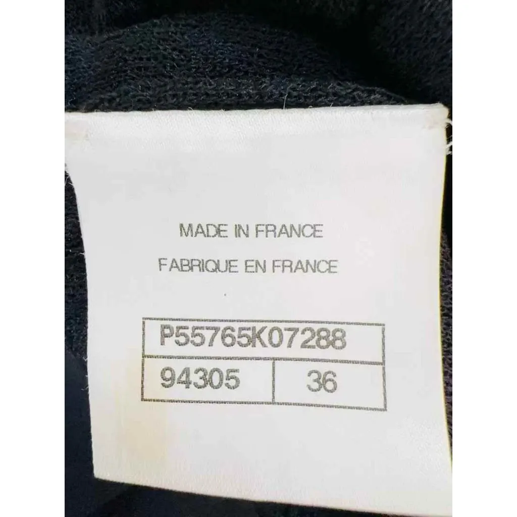 Chanel Black Cotton Knitwear Black Cotton Very good - Box View