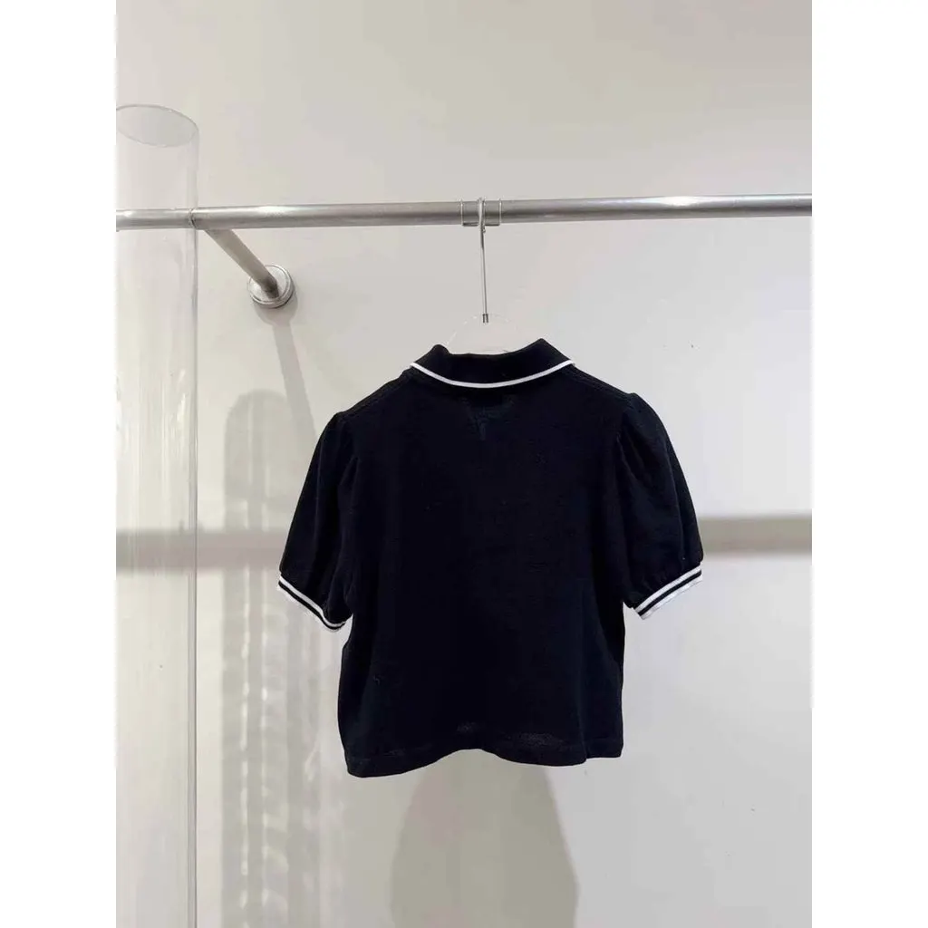 Celine Black Cotton Top Black Cotton Never worn, with tag - Back View