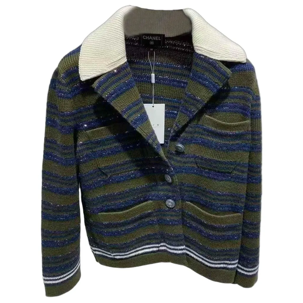 Chanel La Petite Veste Noire Cashmere Jacket MultiColor Cashmere Very good - Front View