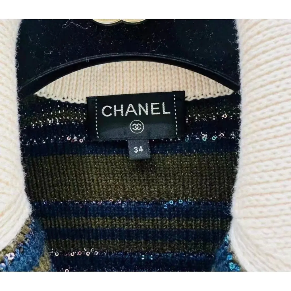 Chanel La Petite Veste Noire Cashmere Jacket MultiColor Cashmere Very good - Inside View