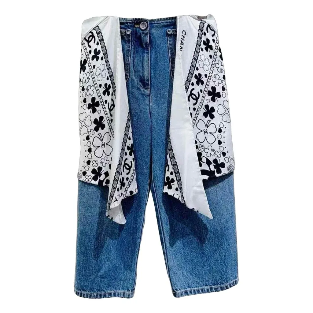Chanel Cotton Jeans MultiColor Cotton Very good - Front View