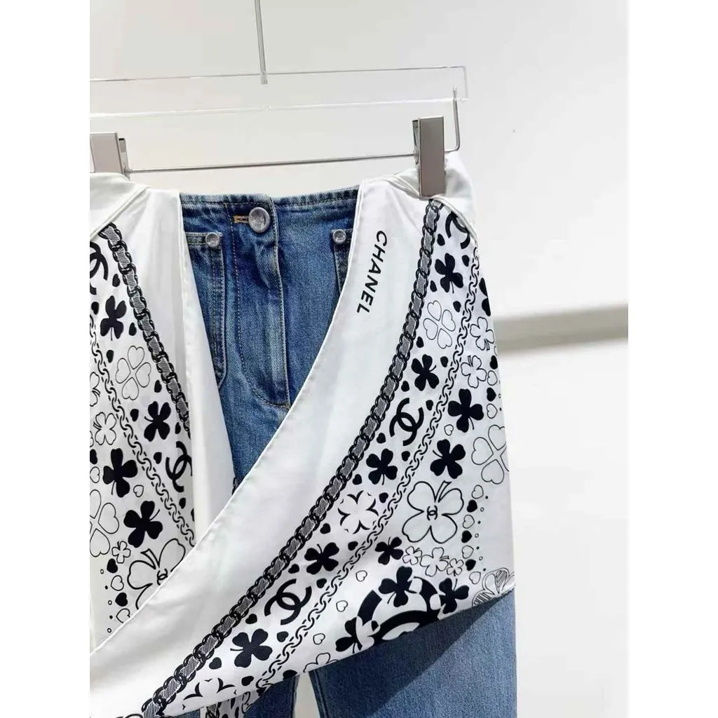 Chanel Cotton Jeans MultiColor Cotton Very good - Back View