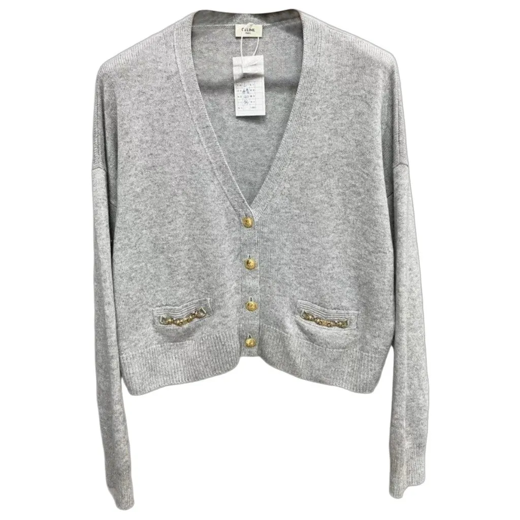 Celine Grey Cashmere Knitwear Grey Cashmere Very good - Front View