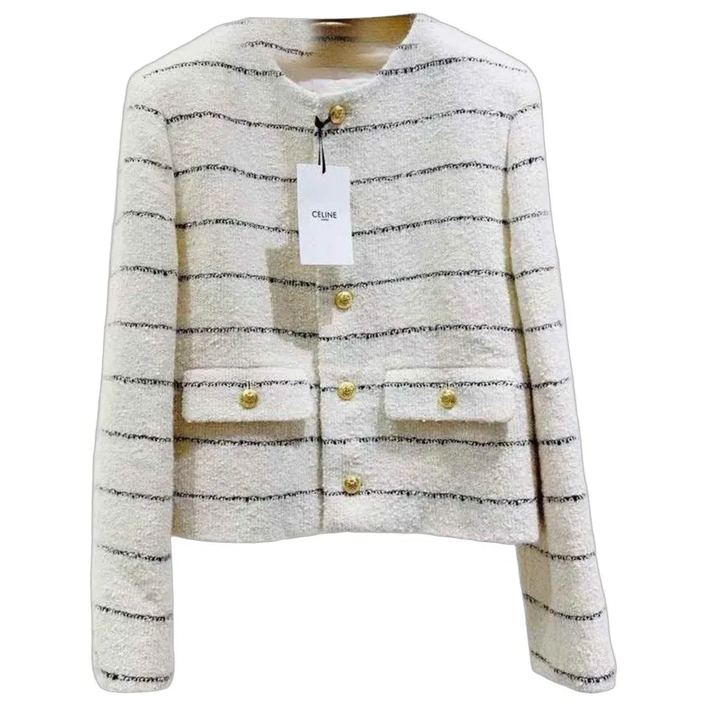 Celine Wool Jacket MultiColor Wool Never worn, with tag - Front View