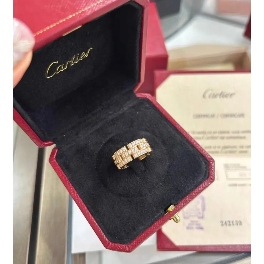 Cartier Maillon Panthere Pink Gold Ring MultiColor Very good - Inside View