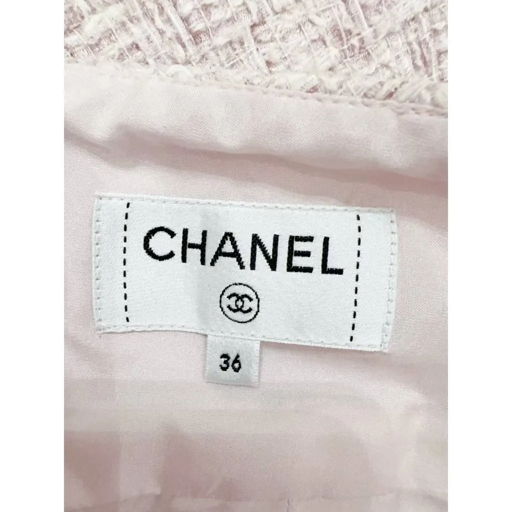 Chanel Pink Polyester Skirt Pink Polyester Very good - Model View