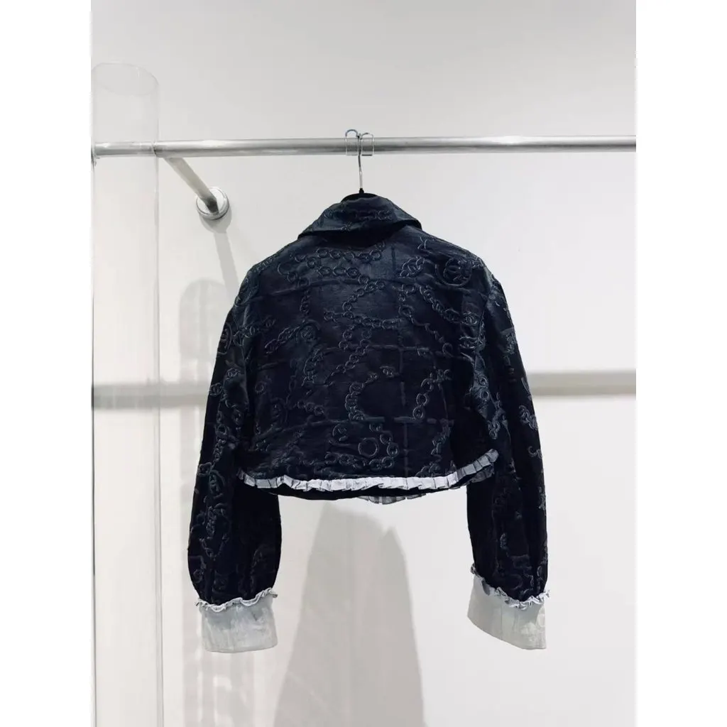 Chanel La Petite Veste Noire Black Silk Jacket Black Silk Very good - Back View