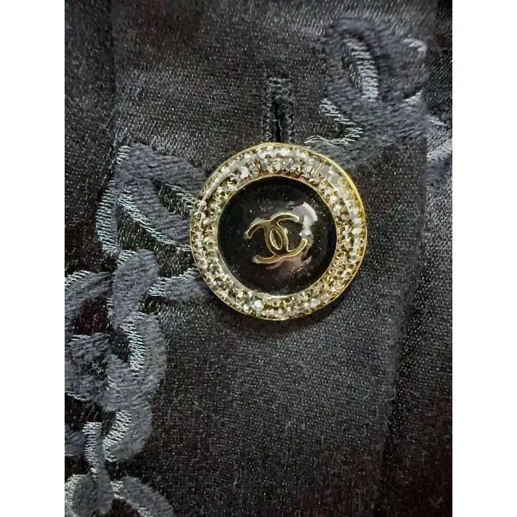 Chanel La Petite Veste Noire Black Silk Jacket Black Silk Very good - Inside View