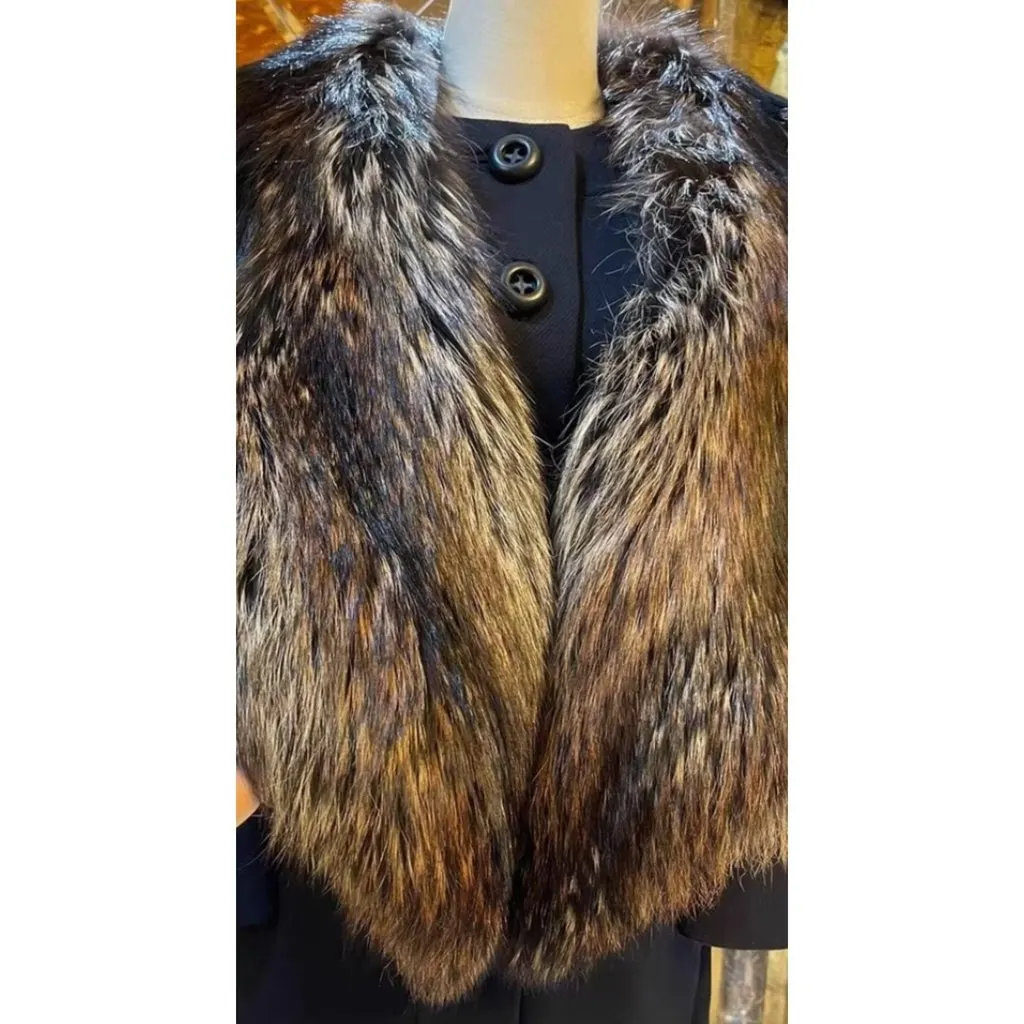 Prada Fox Coat MultiColor Very good - Back View