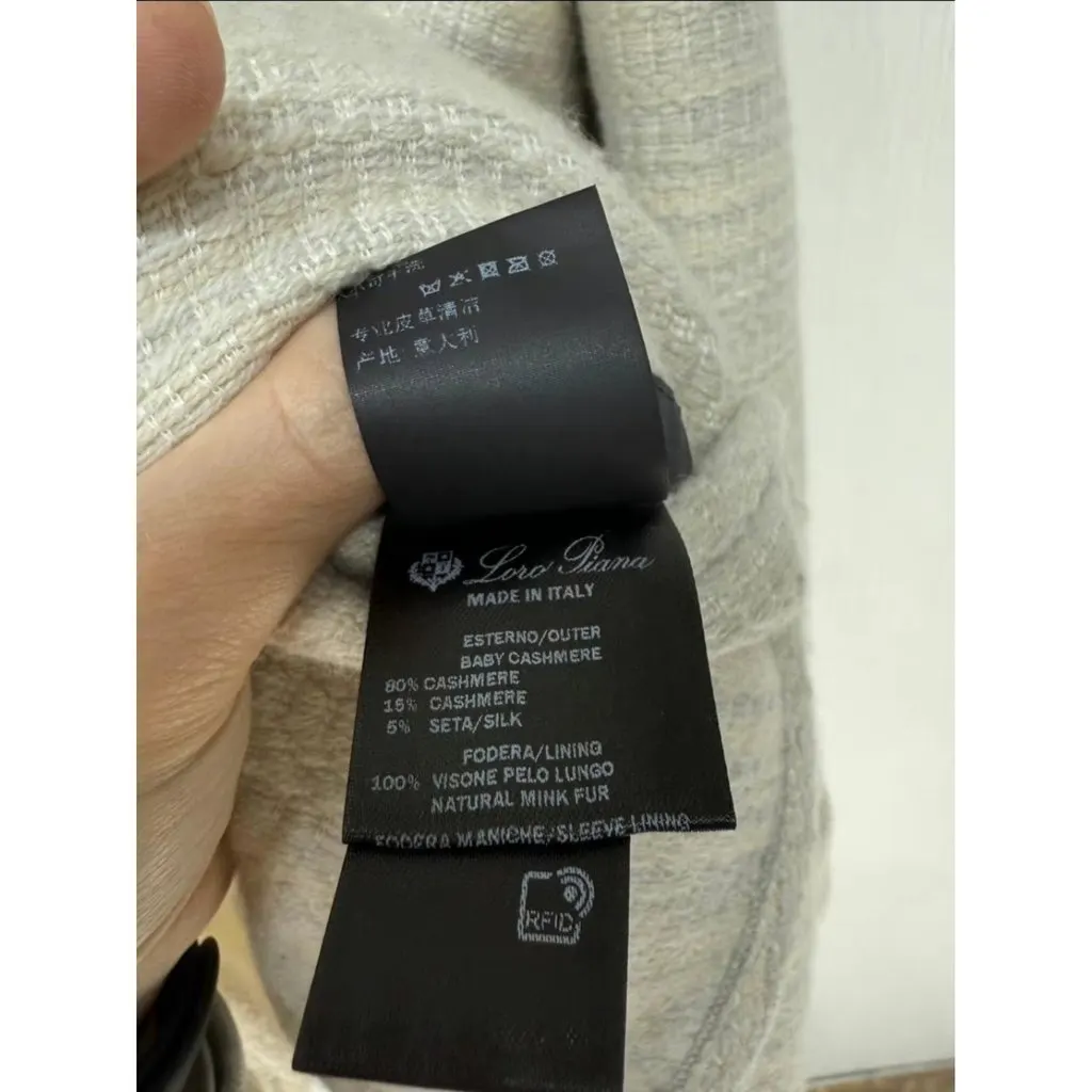 Loro Piana Mink Coat MultiColor Very good - Model View