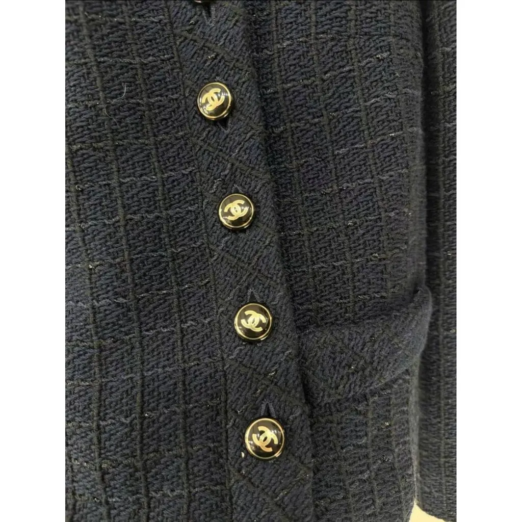 Chanel La Petite Veste Noire Tweed Jacket MultiColor Tweed Very good - Inside View
