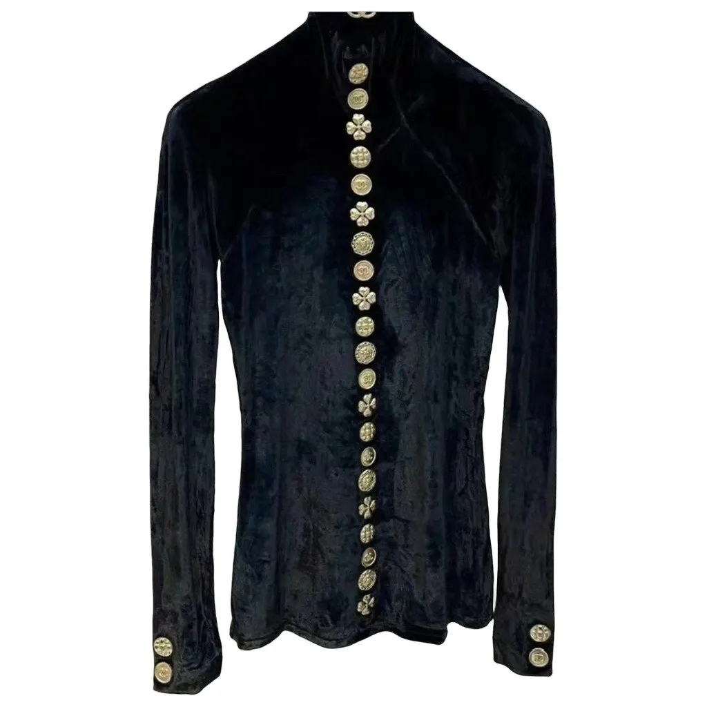 Chanel Velvet Top MultiColor Velvet Very good - Front View