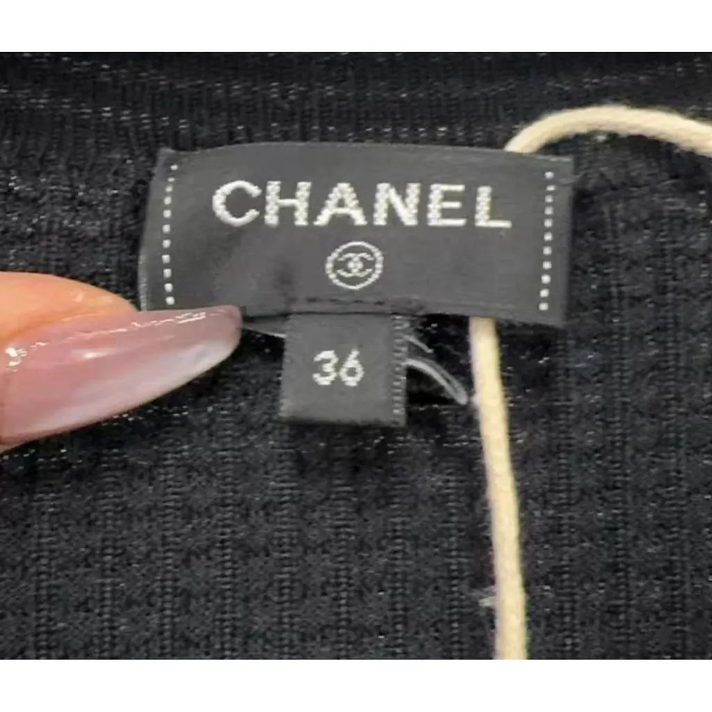 Chanel Black Silk Dress Black Silk Very good - Back View