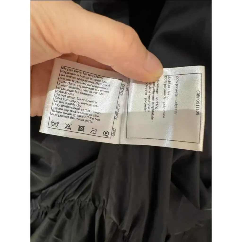 Chanel Black Polyester Leather Jacket Black Polyester Very good - Box View