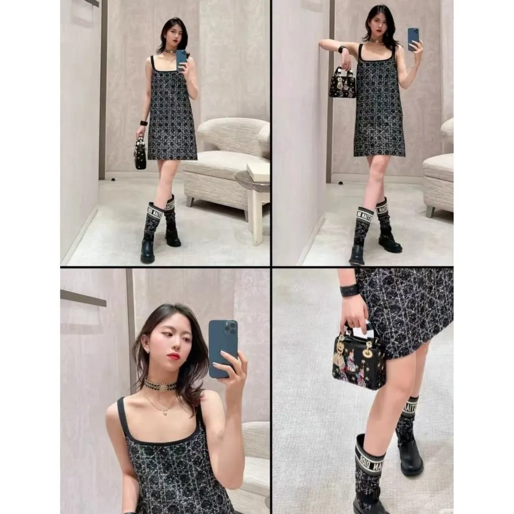 Dior Cotton Dress MultiColor Cotton Very good - Inside View