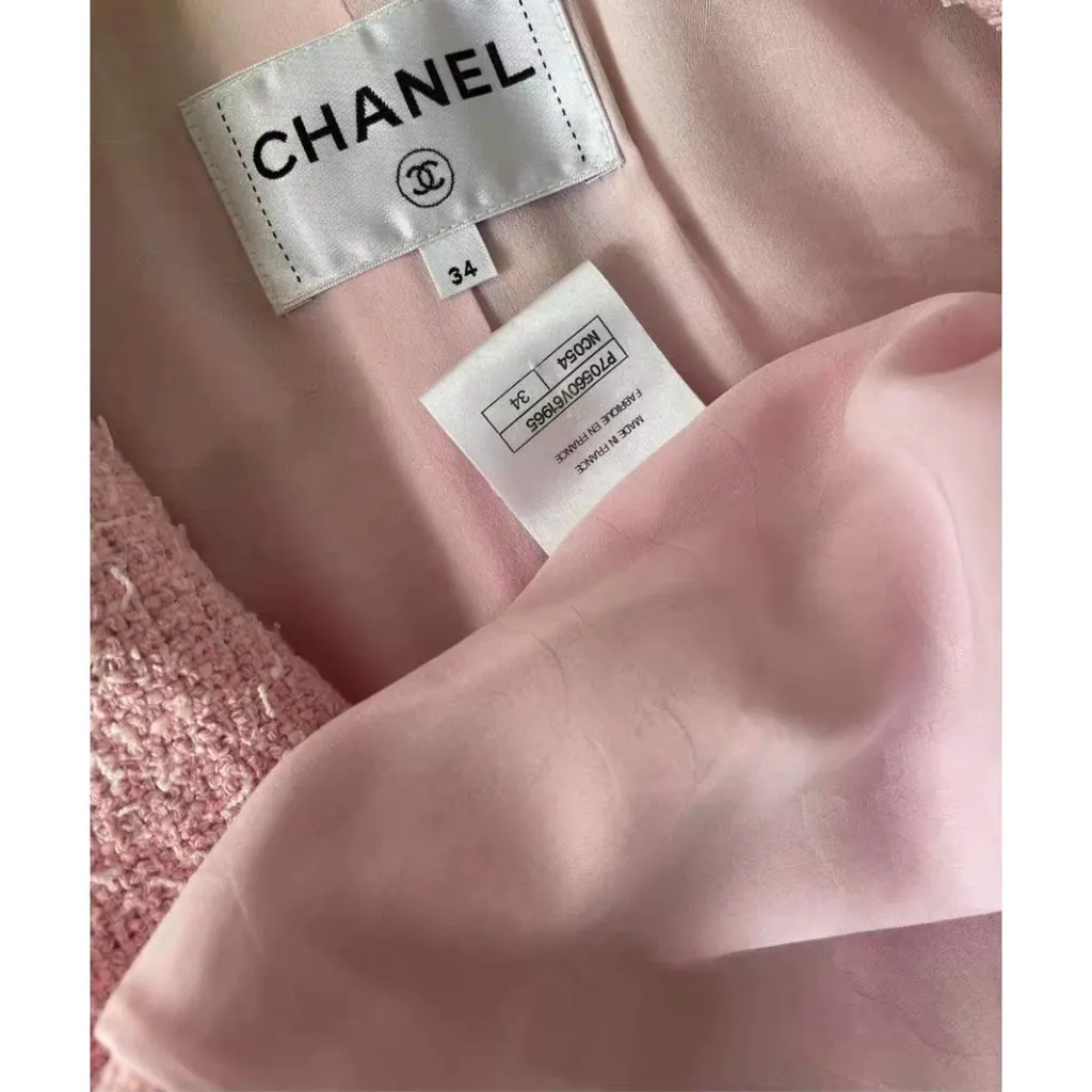 Chanel La Petite Veste Noire Tweed Jacket MultiColor Tweed Very good - Inside View