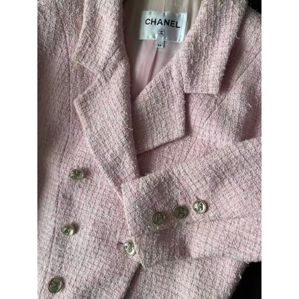 Chanel La Petite Veste Noire Tweed Jacket MultiColor Tweed Very good - Model View