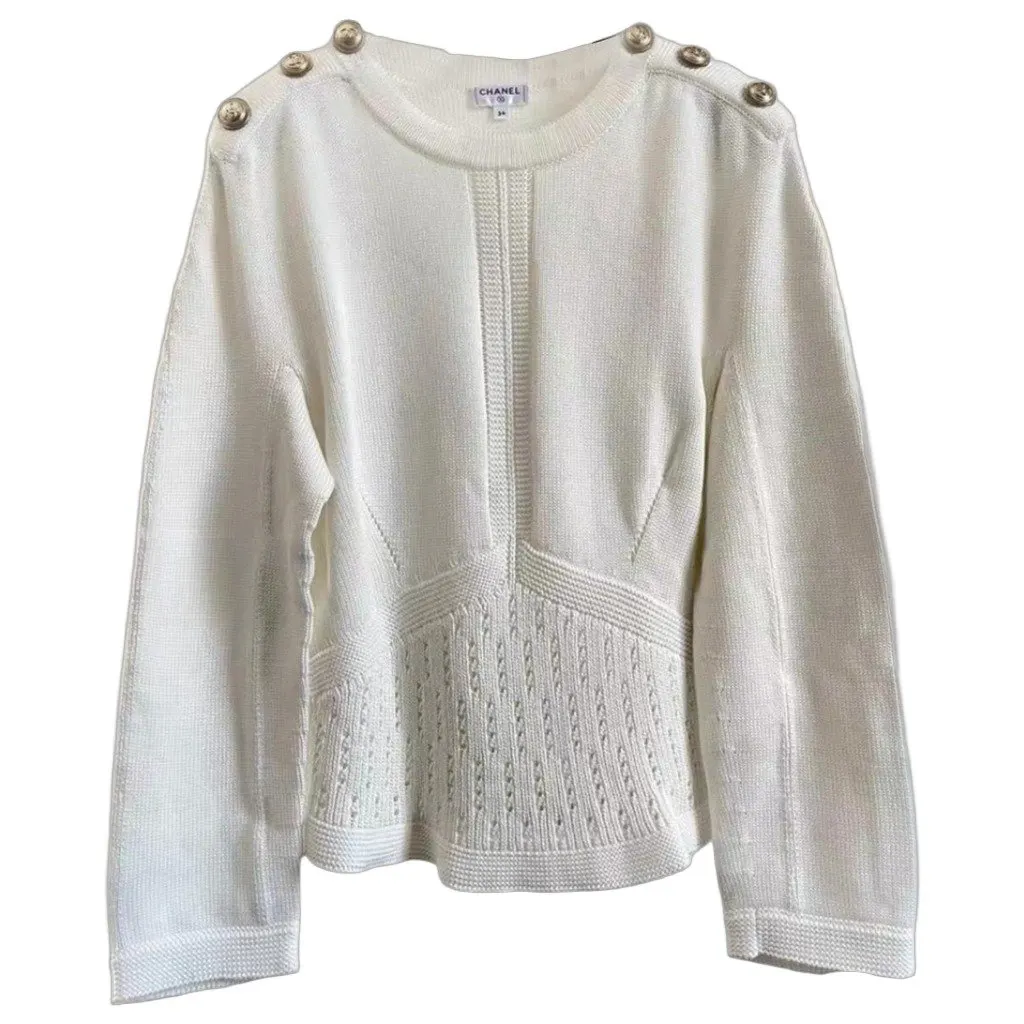 Chanel Cotton Knitwear MultiColor Cotton Very good - Front View