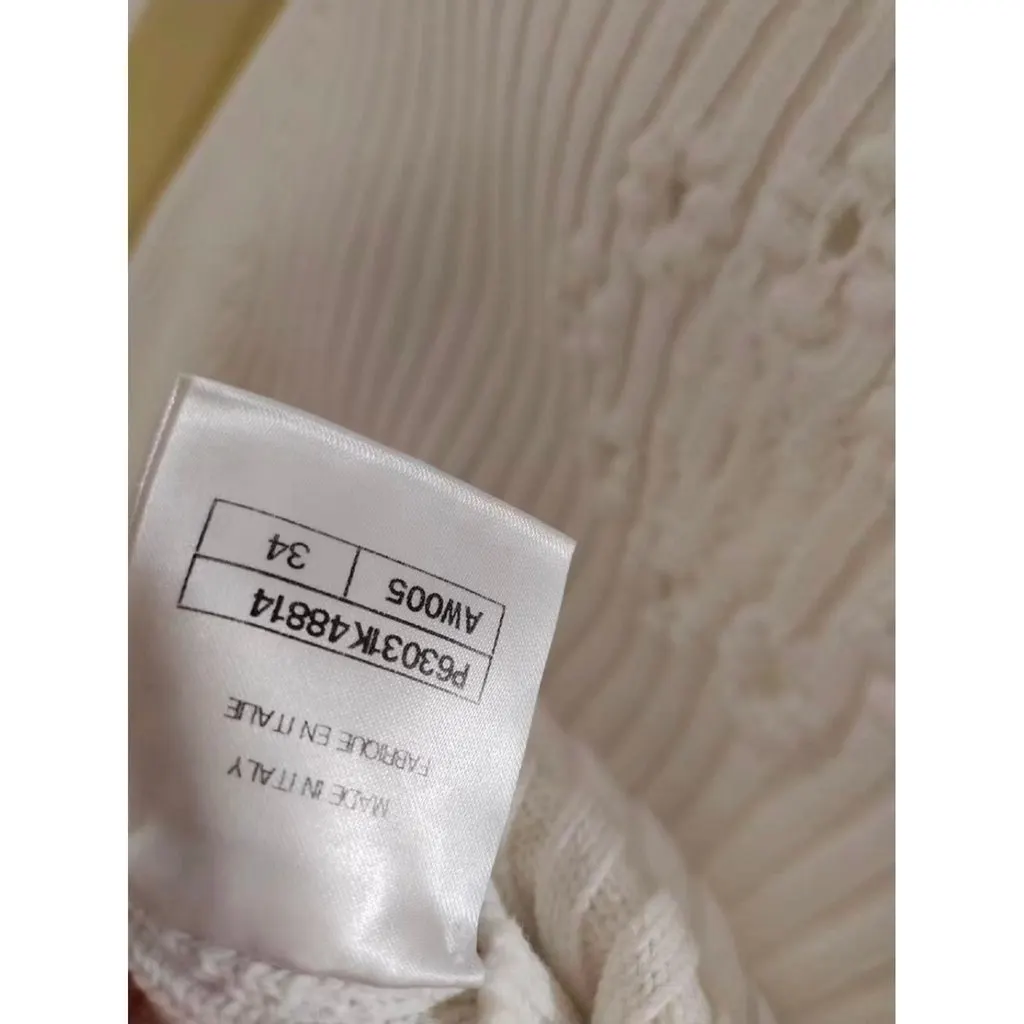 Chanel White Cotton Knitwear White Cotton Very good - Inside View