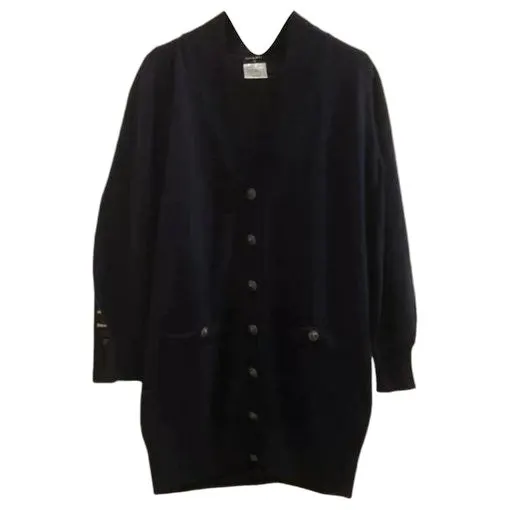 Chanel Navy Cashmere Knitwear Navy Cashmere Very good - Front View