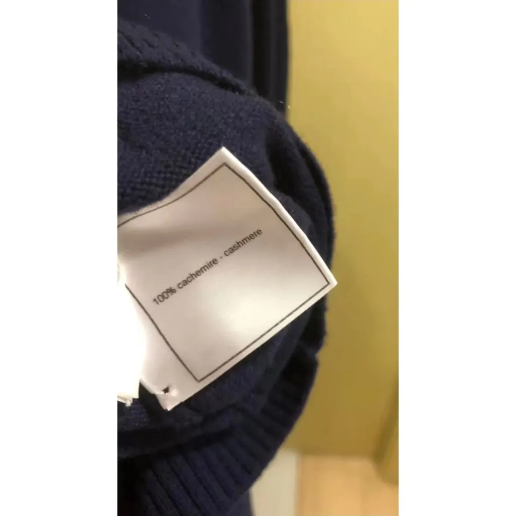 Chanel Navy Cashmere Knitwear Navy Cashmere Very good - Inside View