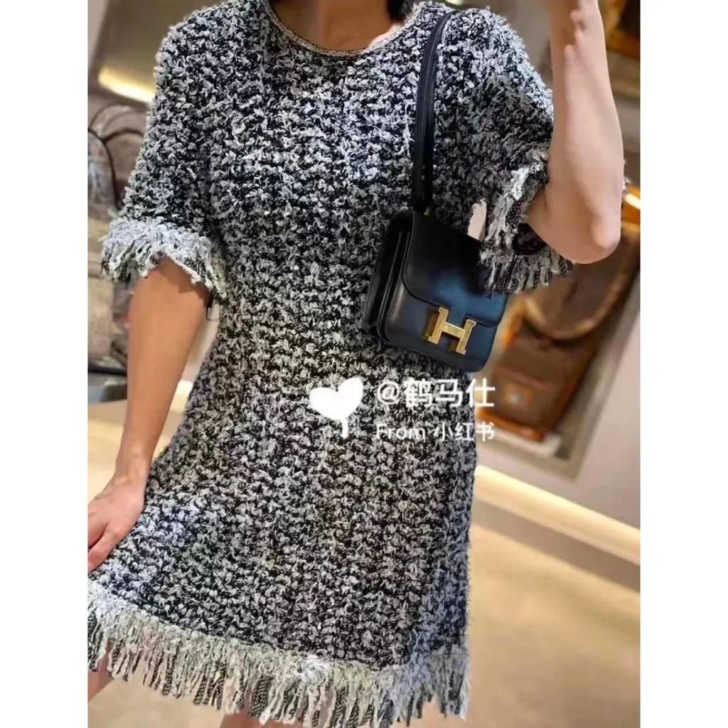 Chanel Cotton Dress MultiColor Cotton Very good - Model View