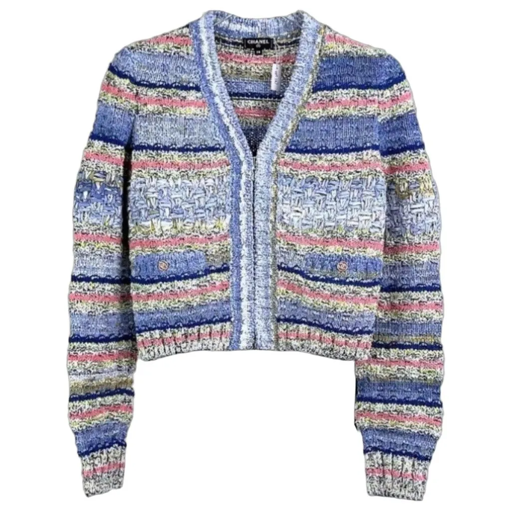 Chanel Cotton Knitwear MultiColor Cotton Very good - Front View
