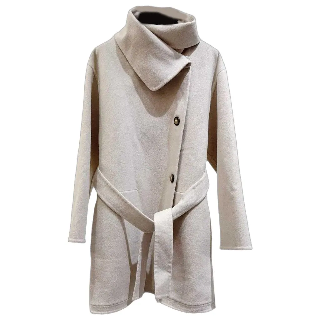 Hermes Cashmere Coat MultiColor Cashmere Very good - Front View