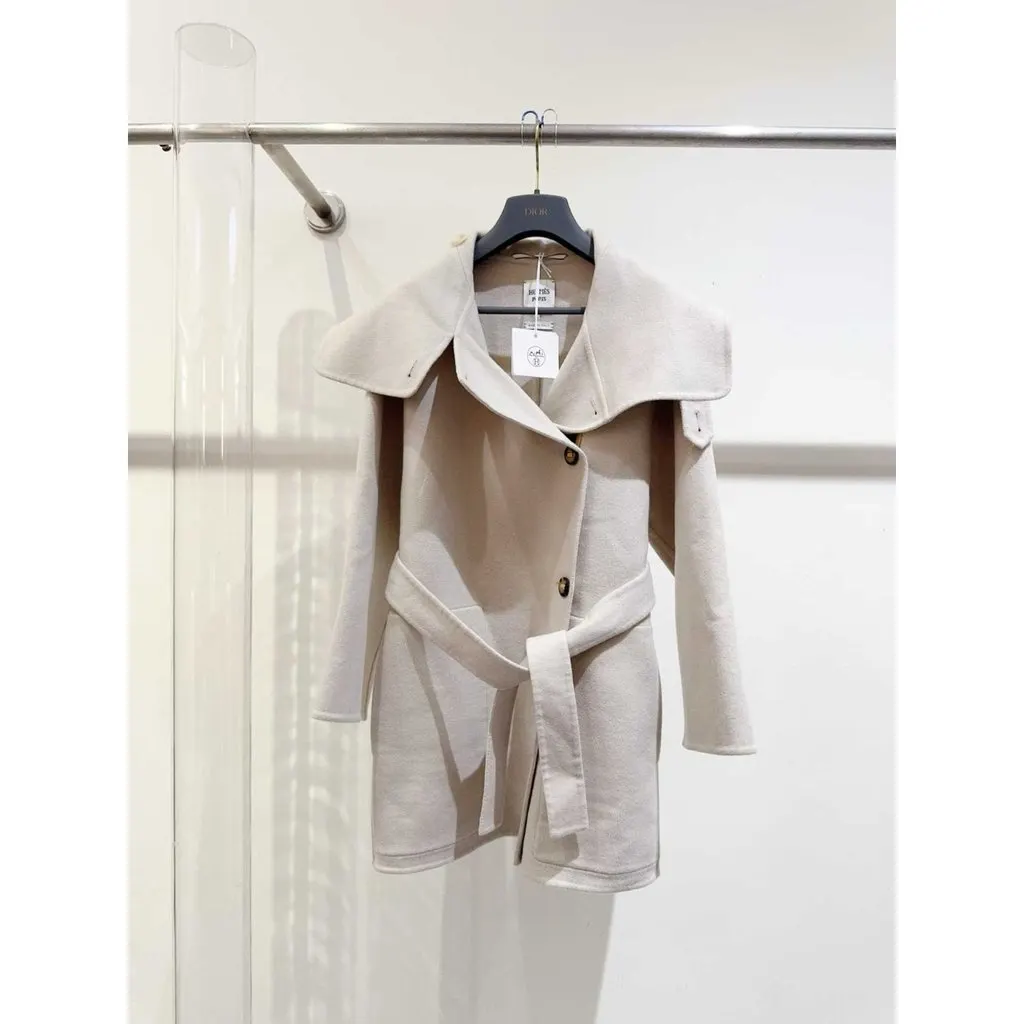 Hermes Cashmere Coat MultiColor Cashmere Very good - Inside View