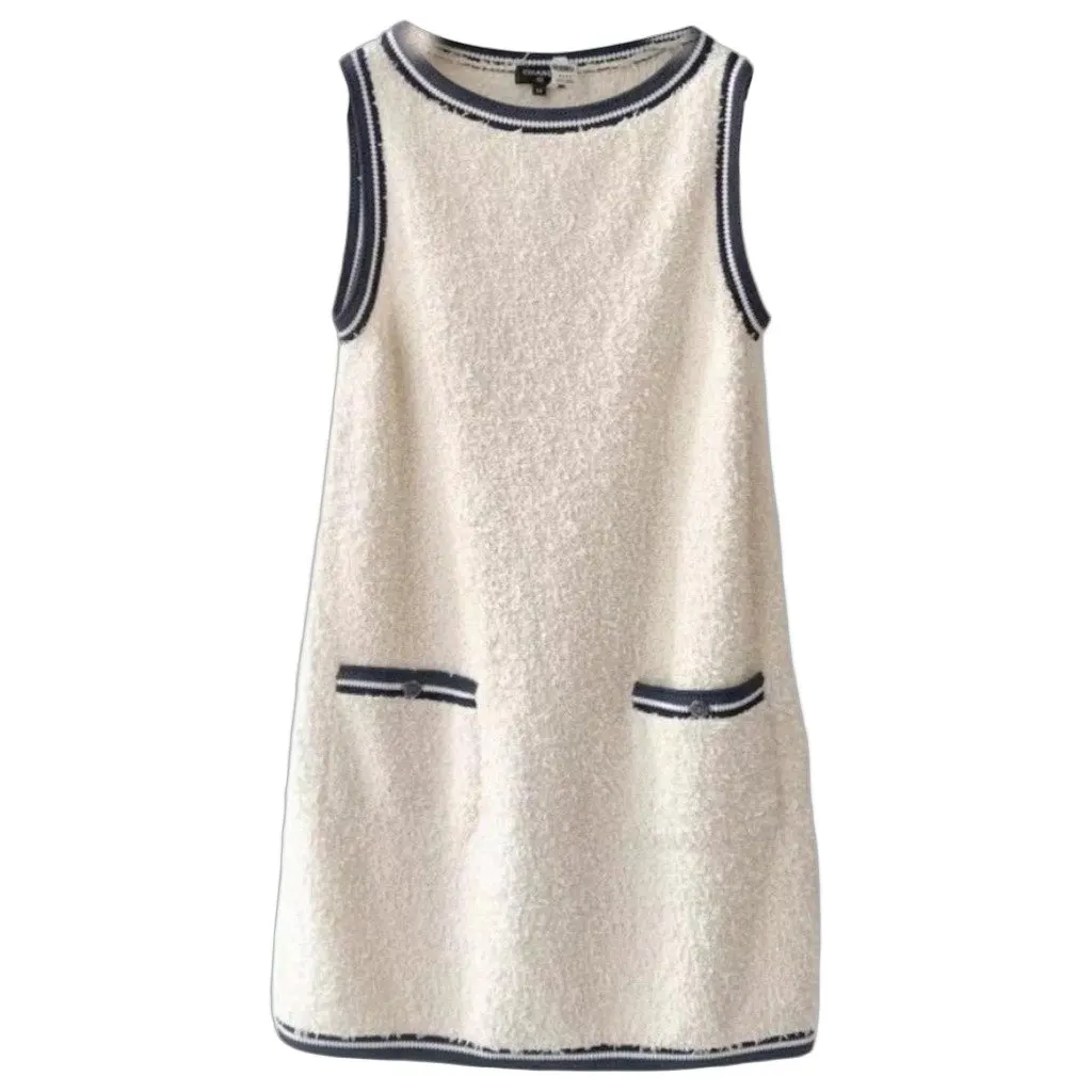 Chanel Cotton Dress MultiColor Cotton Very good - Front View