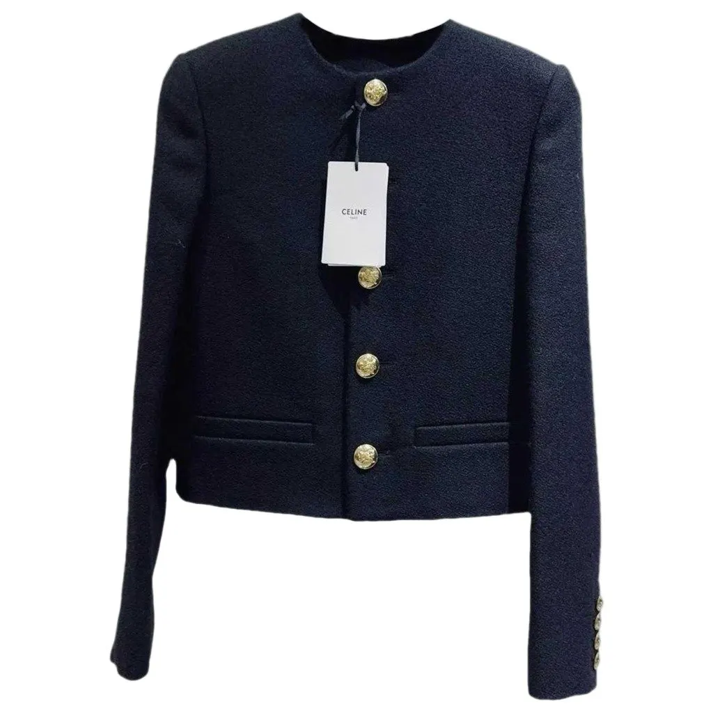 Celine Wool Jacket MultiColor Wool Never worn, with tag - Front View