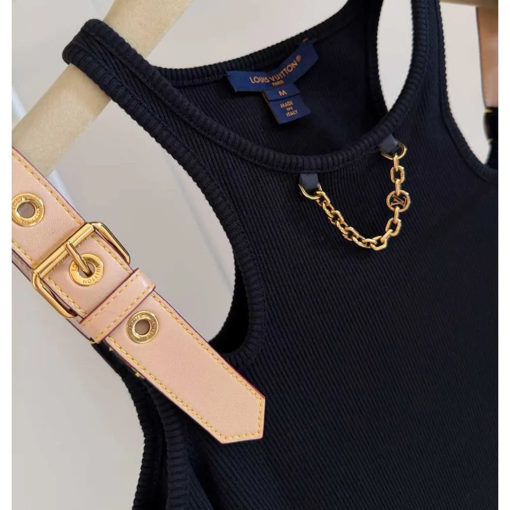 Louis Vuitton Cotton Dress MultiColor Cotton Very good - Model View