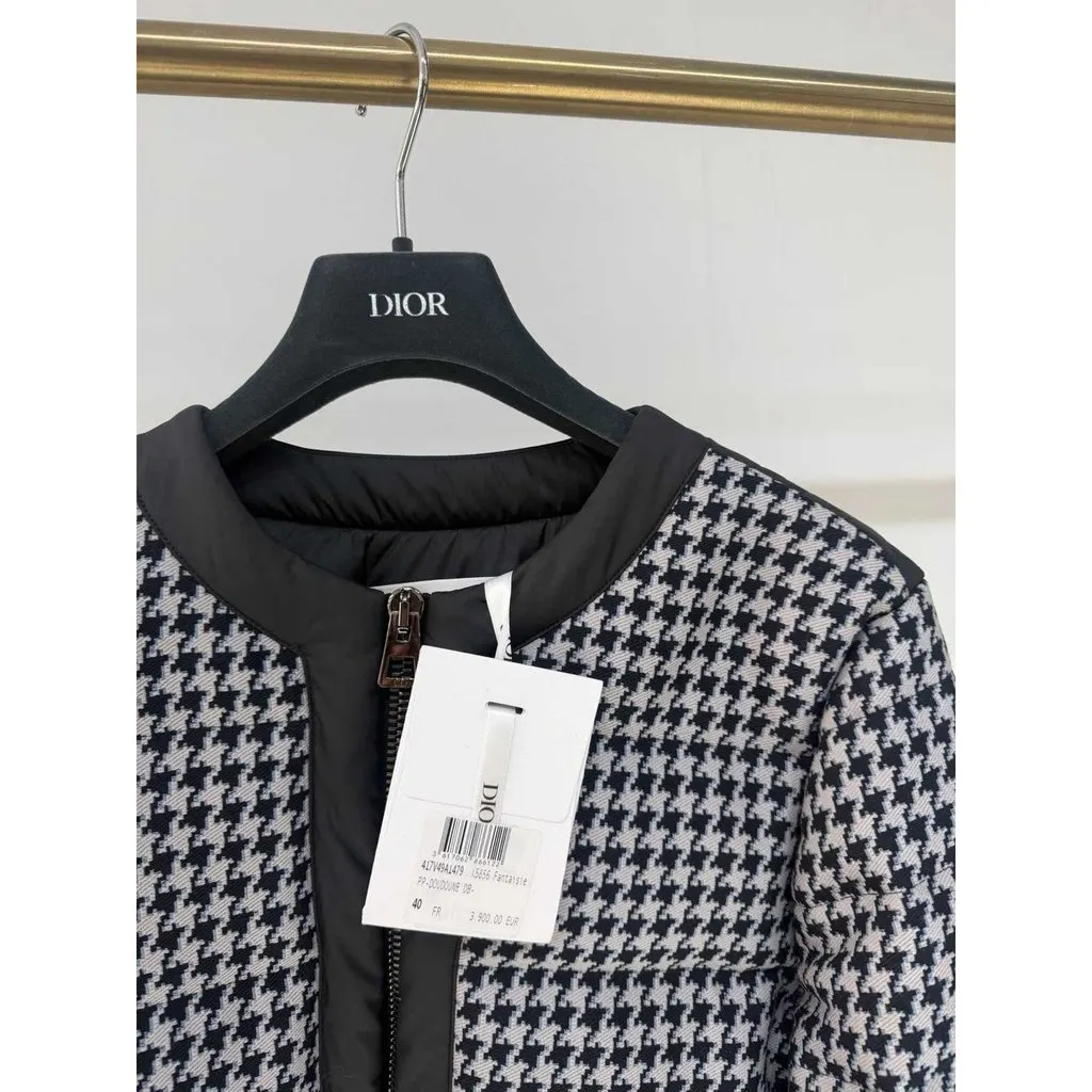 Dior Wool Leather Jacket MultiColor Wool Never worn, with tag - Back View