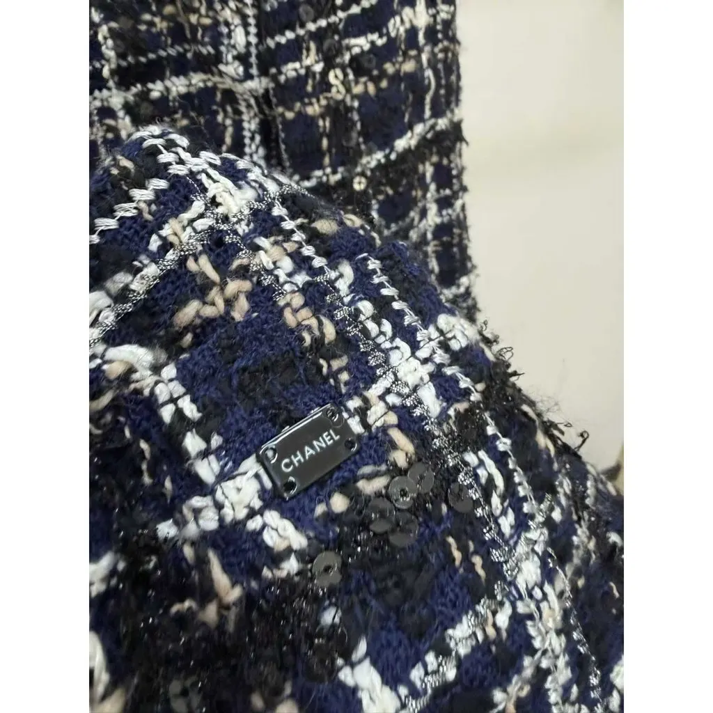 Chanel La Petite Veste Noire Tweed Jacket MultiColor Tweed Very good - Back View