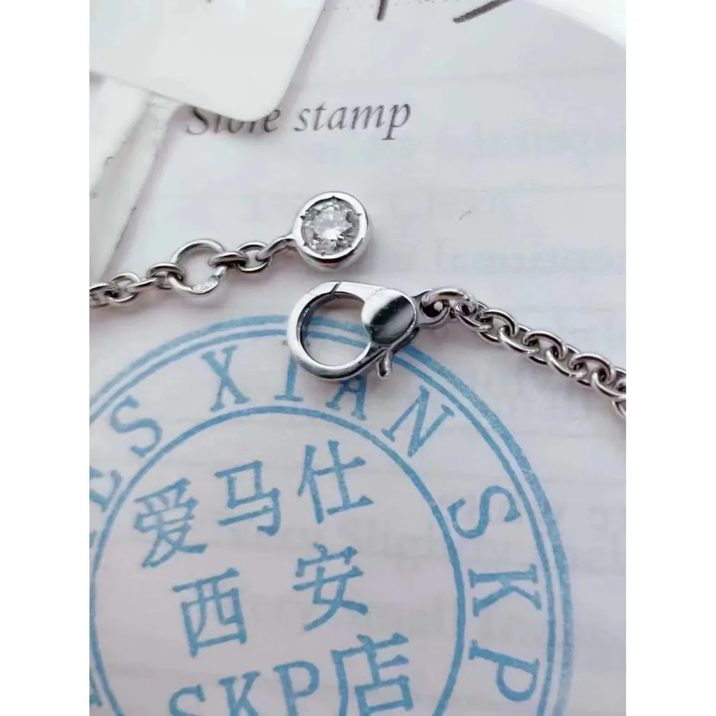 Hermes Finesse Silver White Gold Bracelet Silver White Gold Very good - Back View