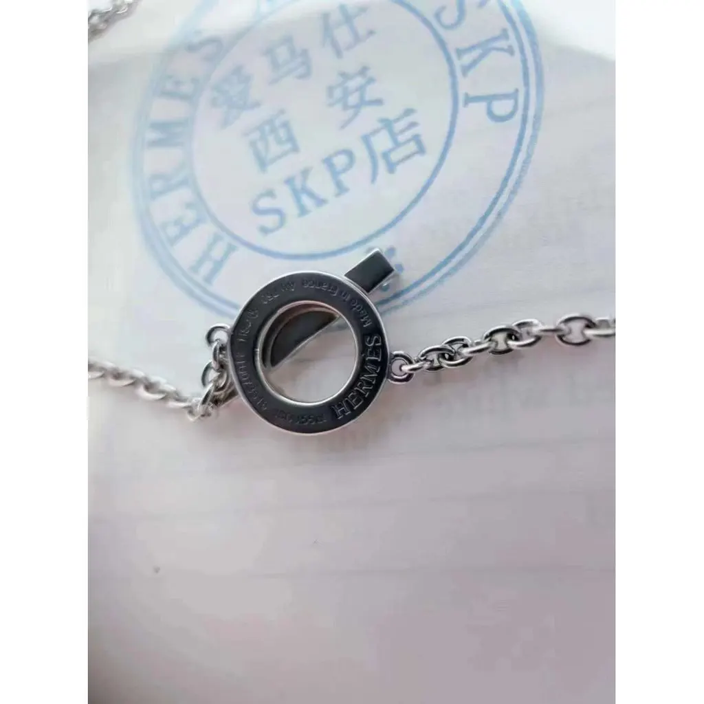 Hermes Finesse Silver White Gold Bracelet Silver White Gold Very good - Inside View