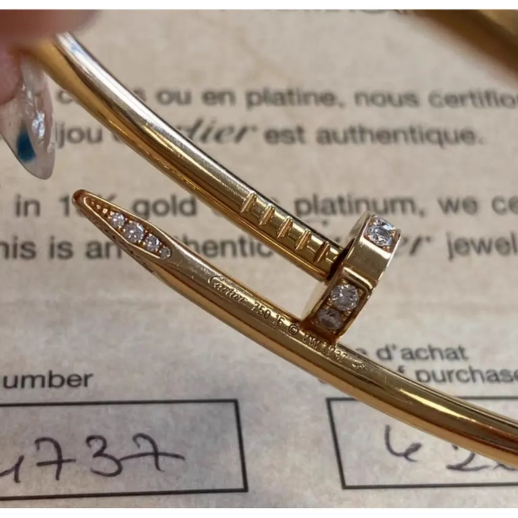 Cartier Juste Un Clou PM Pink Gold Bracelet MultiColor Very good - Model View
