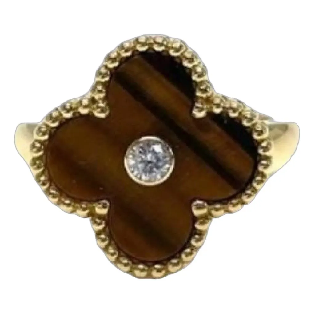 Van Cleef & Arpels Vintage Alhambra Yellow Gold Ring